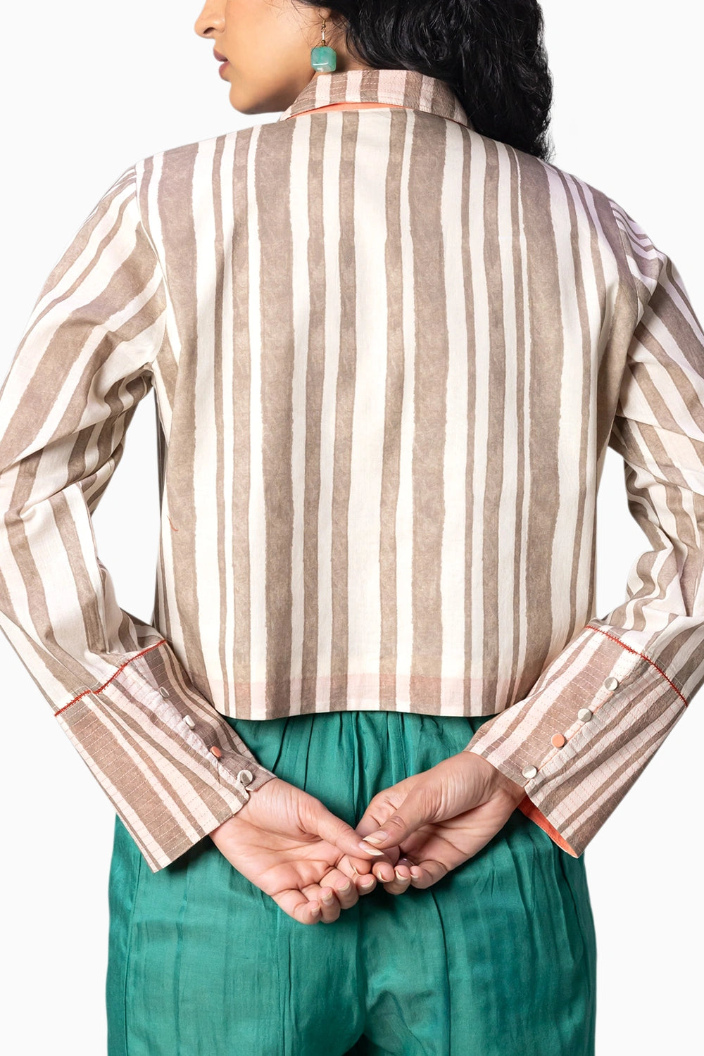 Cleo Mud Natural Blouse