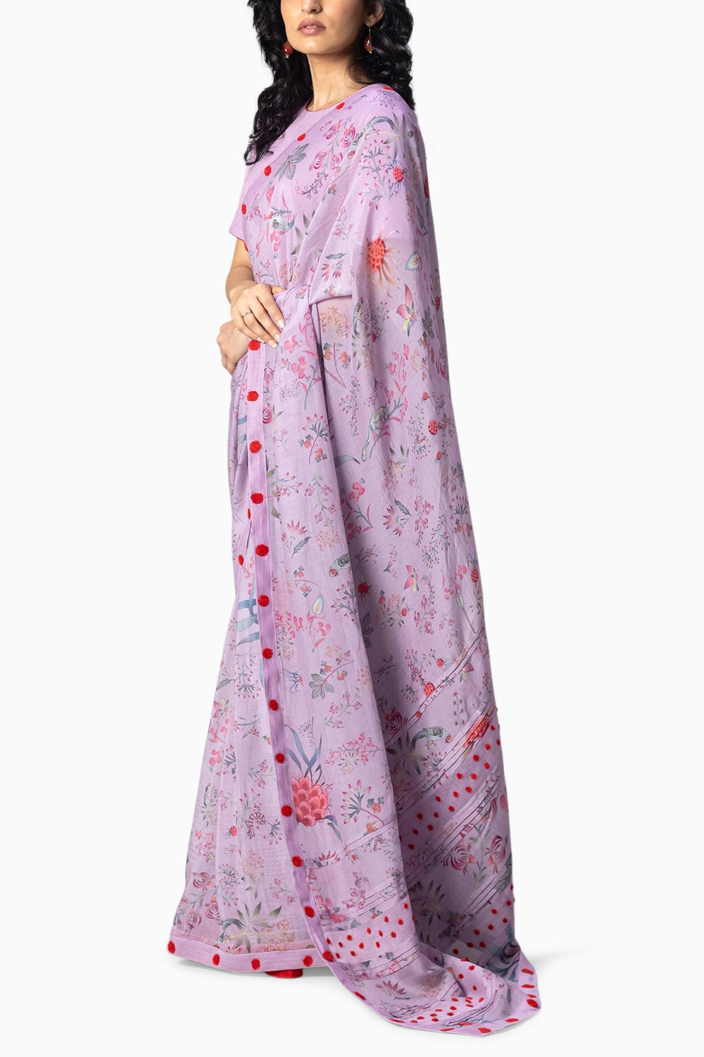 Virelia Lavender Saree
