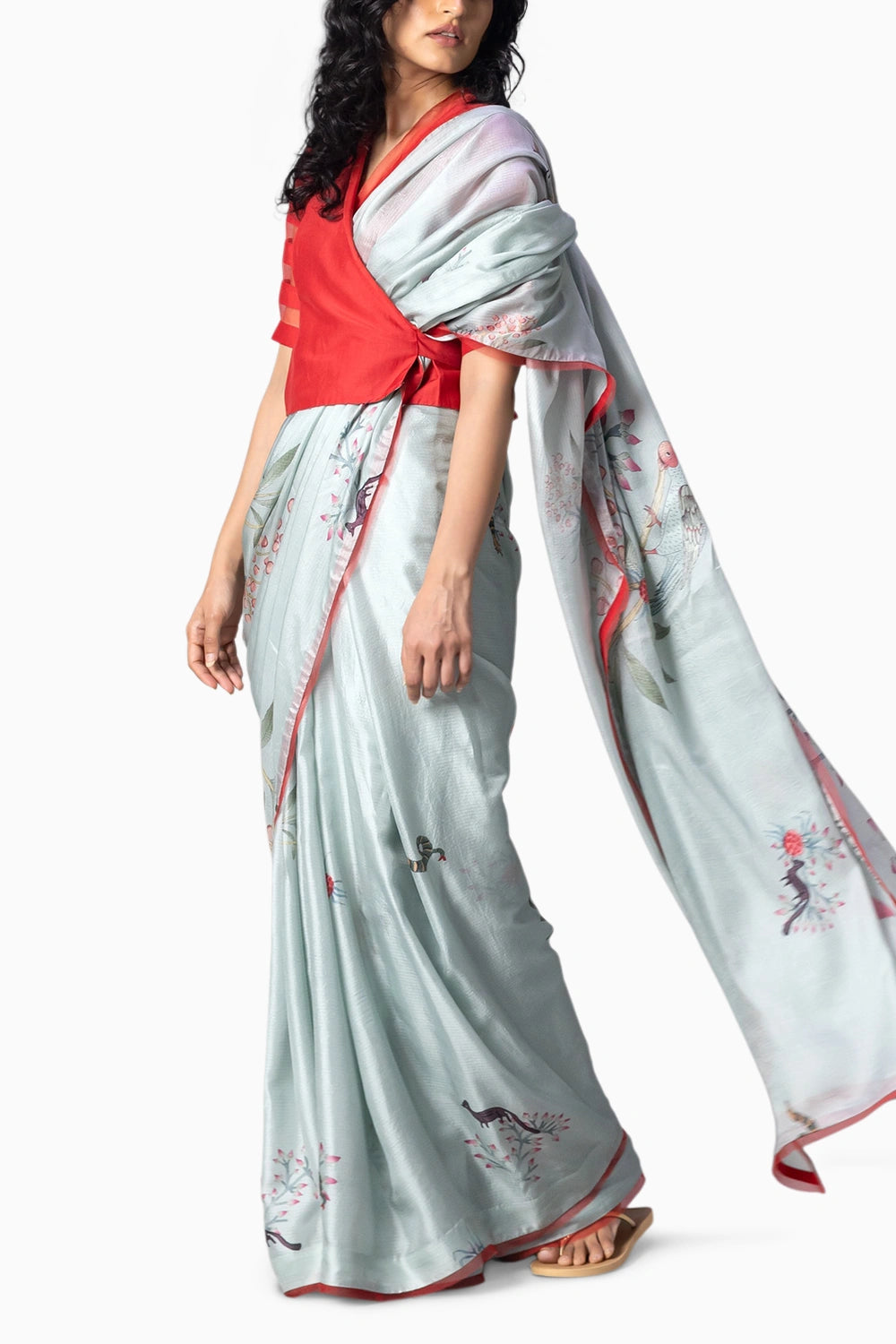 Wren Haze Saree