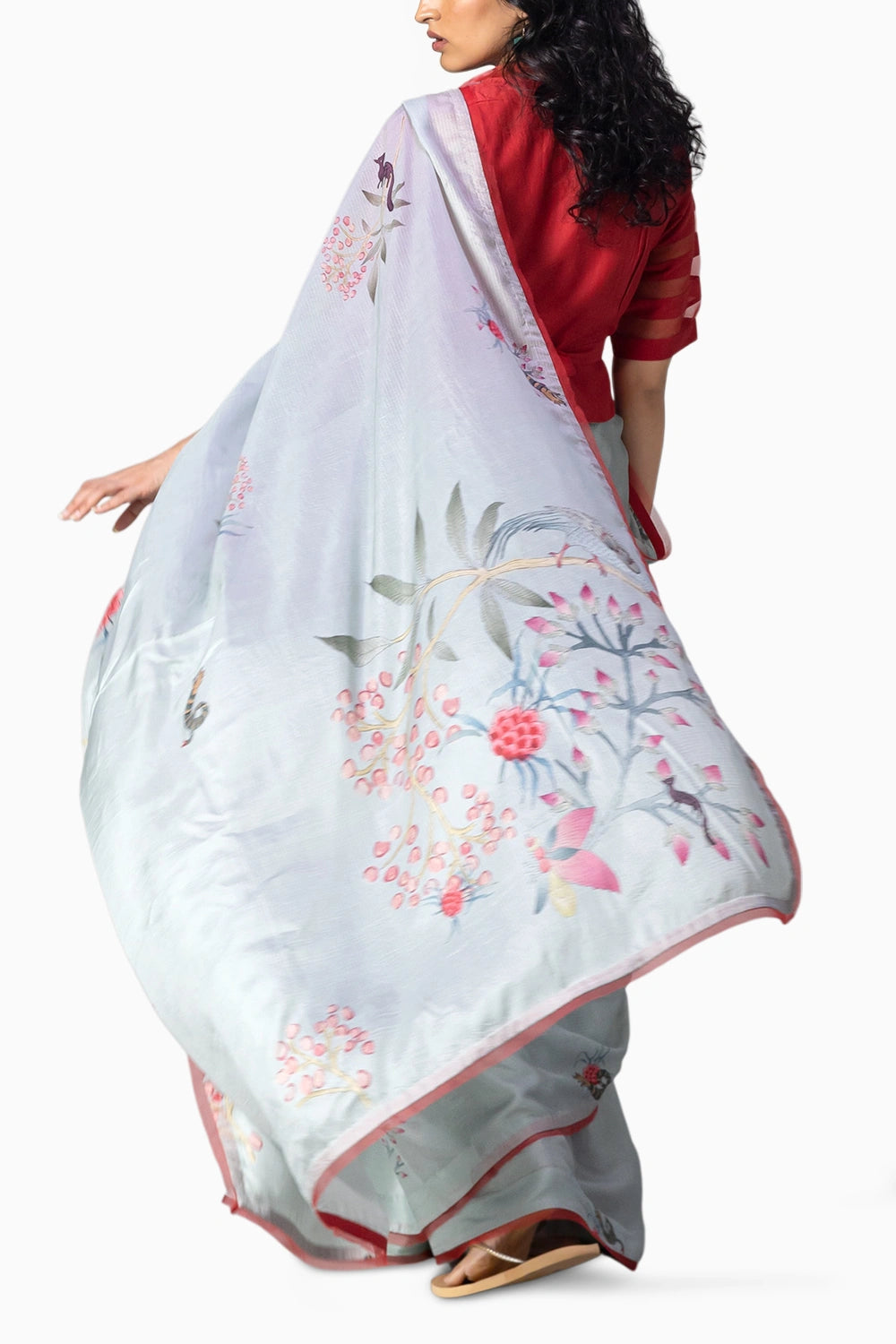 Wren Haze Saree