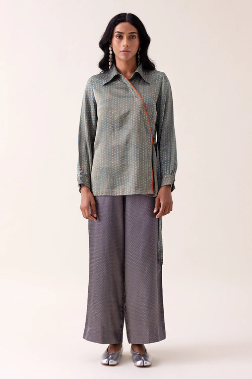 Blue Daphane Dabu Shirt