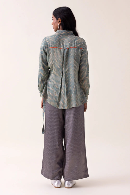 Blue Daphane Dabu Shirt