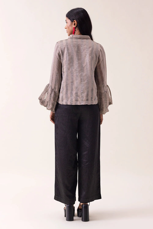 Grey Darcy Striped Shirt