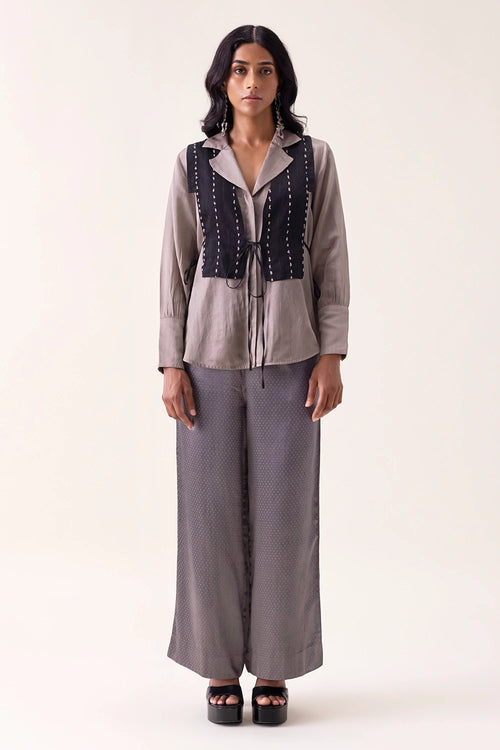 Black Fio Gillet Jacket