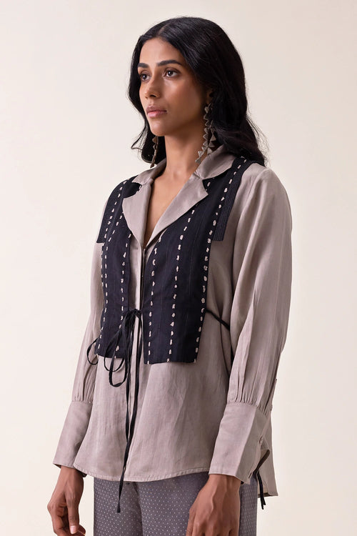 Black Fio Gillet Jacket