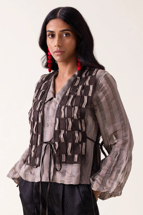 Brown Oru Gillet Jacket