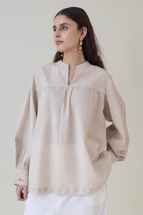 Beju Beige Top