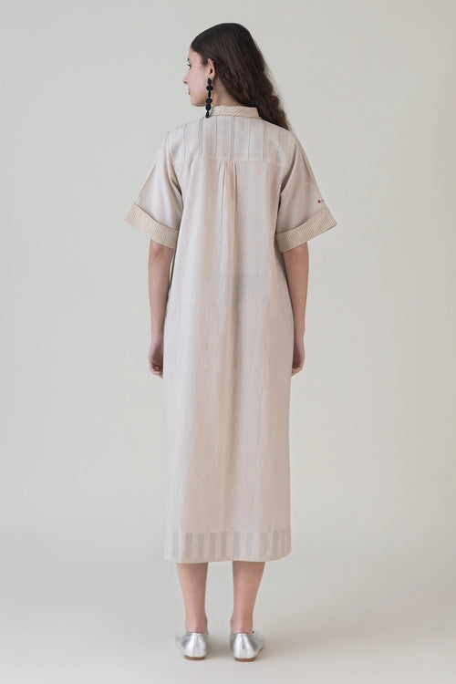 Mirai Beige Shirt Dress