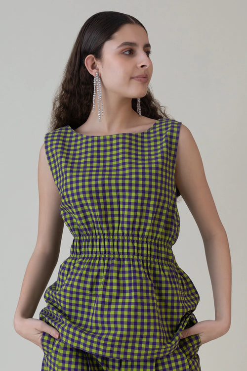 Nokaze Purple Lime Top