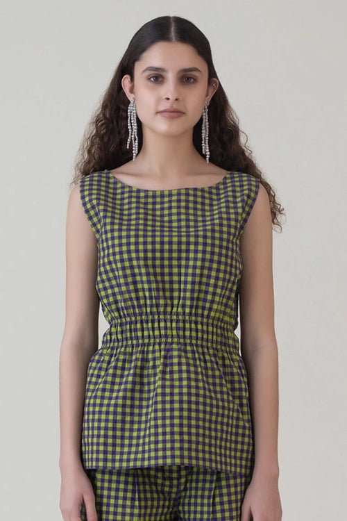 Nokaze Purple Lime Top