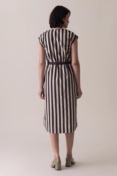 Beige Brown Arlene Dress