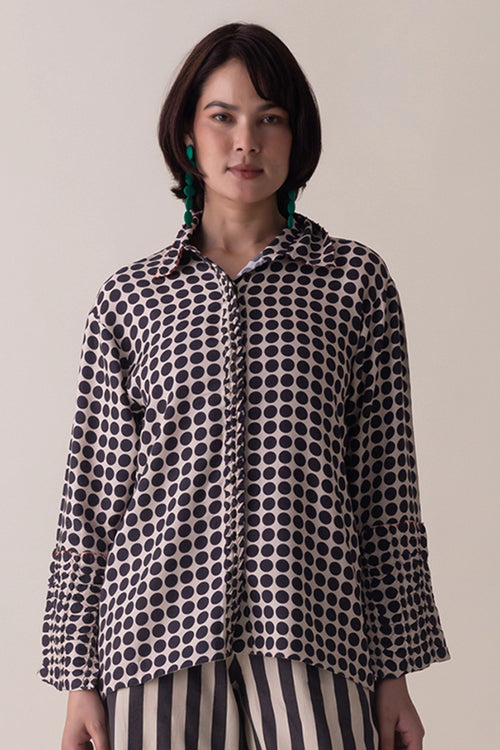 Black Beige Linsey Shirt