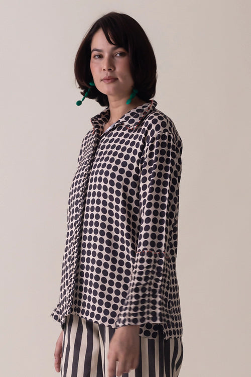 Black Beige Linsey Shirt