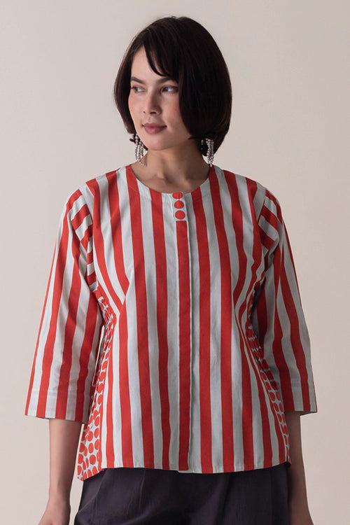 Haze Coral Margo Top