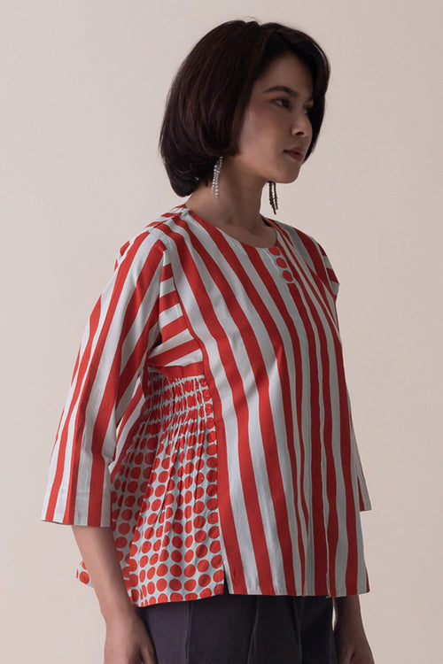 Haze Coral Margo Top
