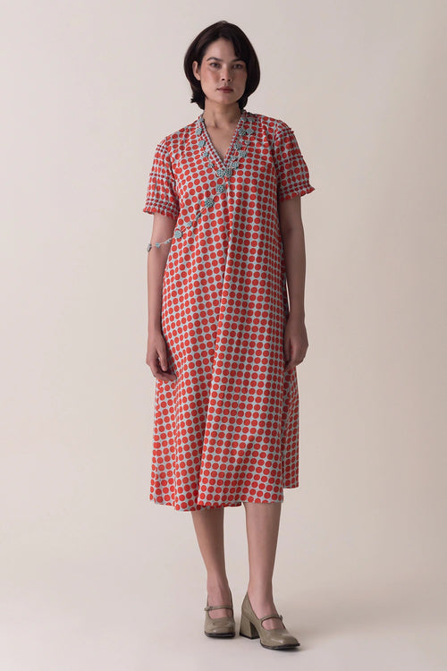 Haze Coral Riley Dress