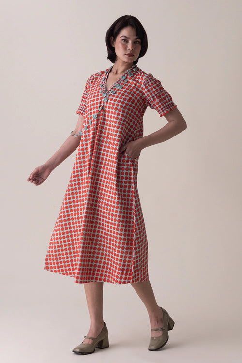 Haze Coral Riley Dress