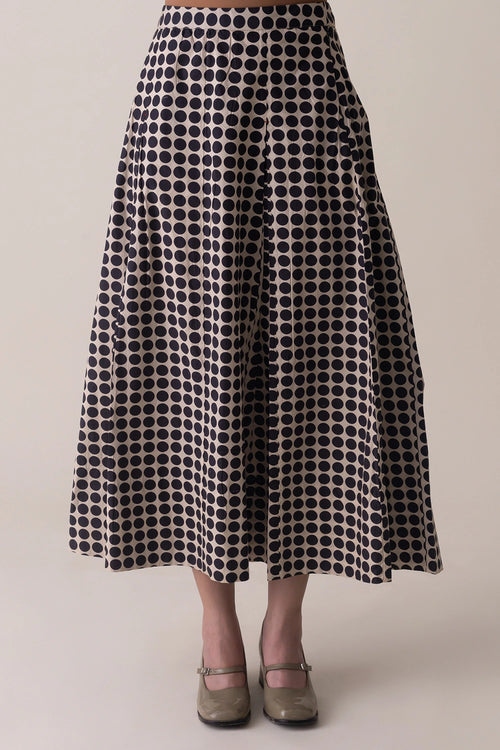 Beige Brown Wesley Skirt