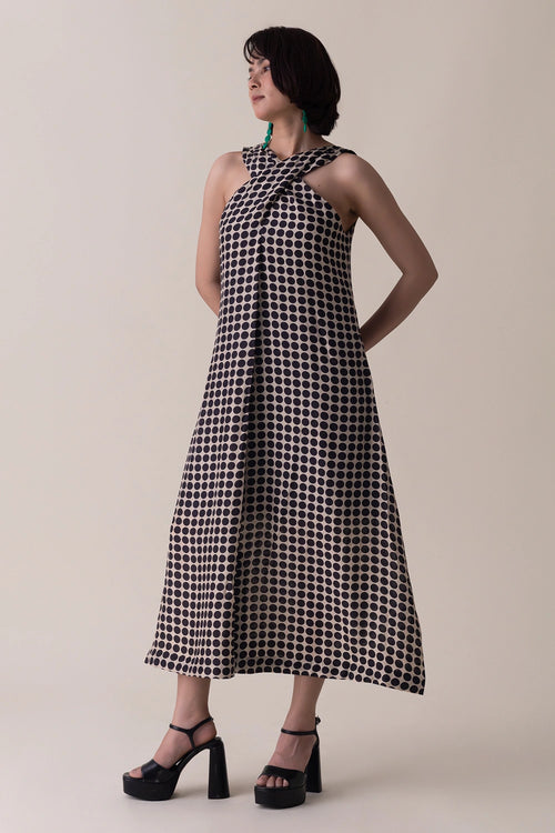 Beige Brown Saige Dress