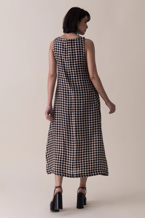 Beige Brown Saige Dress