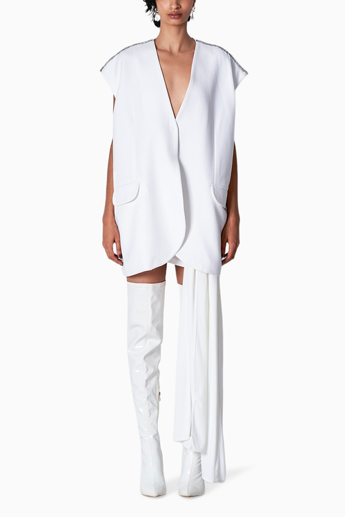 Jay White Waistcoat with Duu Skirt