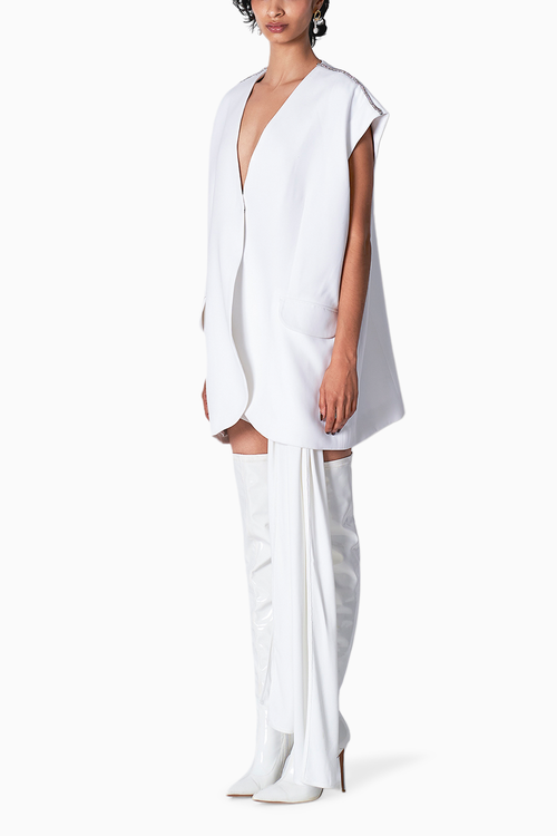 Jay White Waistcoat with Duu Skirt