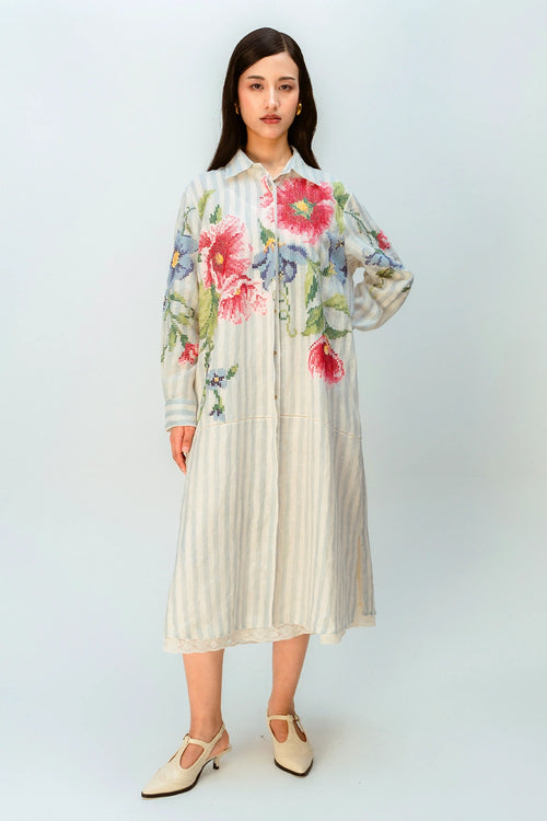 Clouded Ribbon Dress