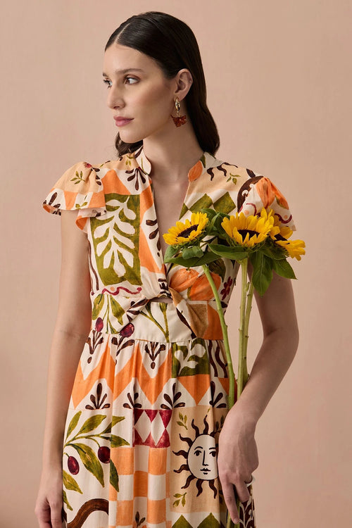 Terracotta Frida Maxi Dress