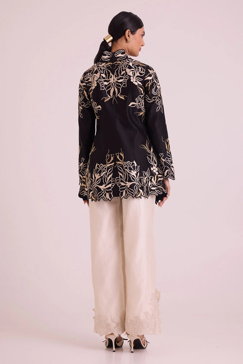 Farah Tendril Wrap Blazer And Pants Set