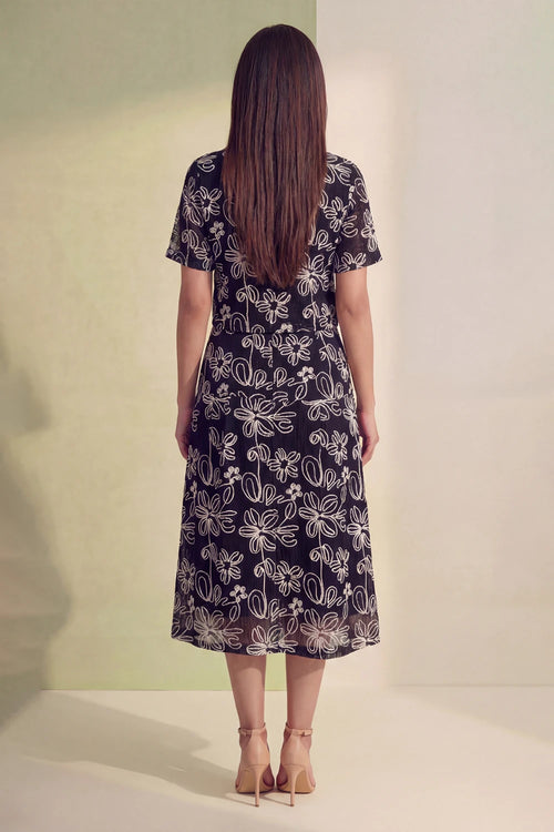 Midnight Bloom Skirt Set