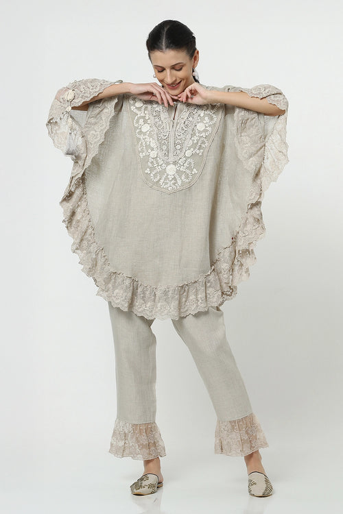 Love Lace Croissant Natural Co-ord Set