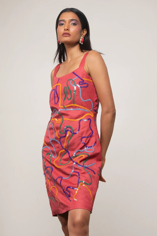 Sena Embroidered Dress
