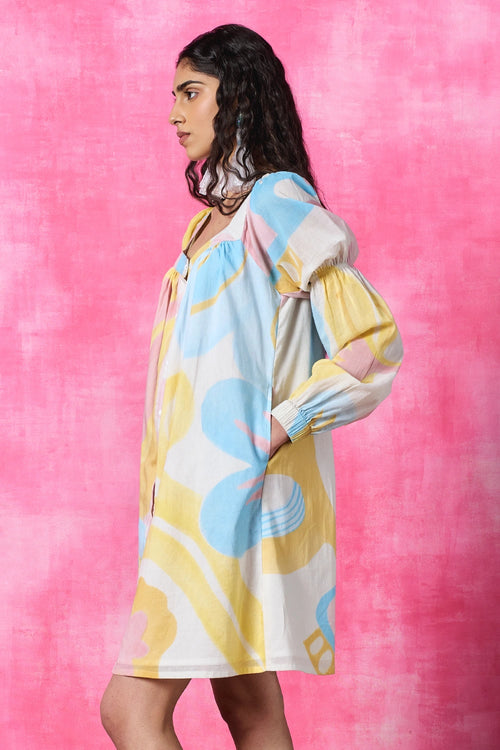 Floré Puff Sleeve Dress