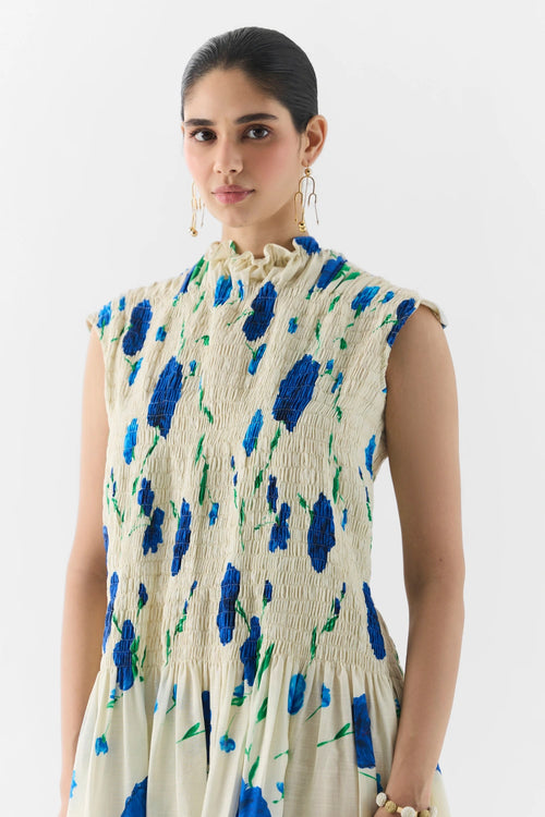 Moss Rose Ruching Dress