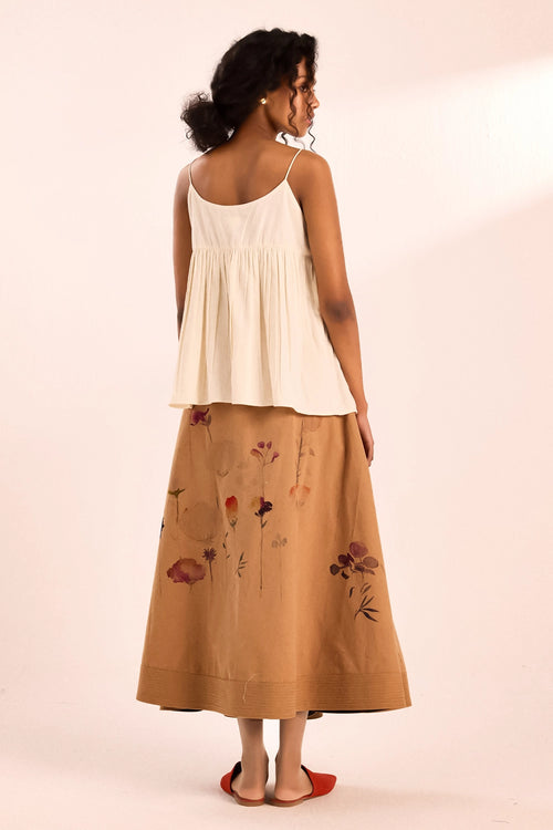 Floral Mocha Skirt