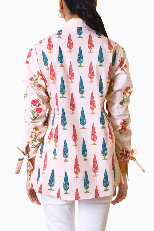 Ethereal Bloom Printed Blouse