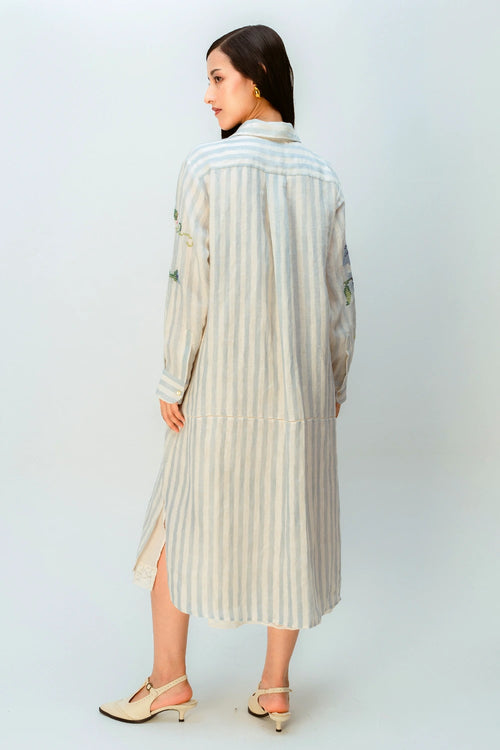 Clouded Ribbon Dress