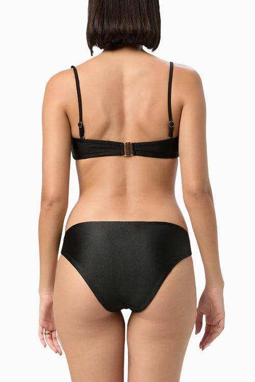 Obsidian Crescent Bandeau Bikini Top