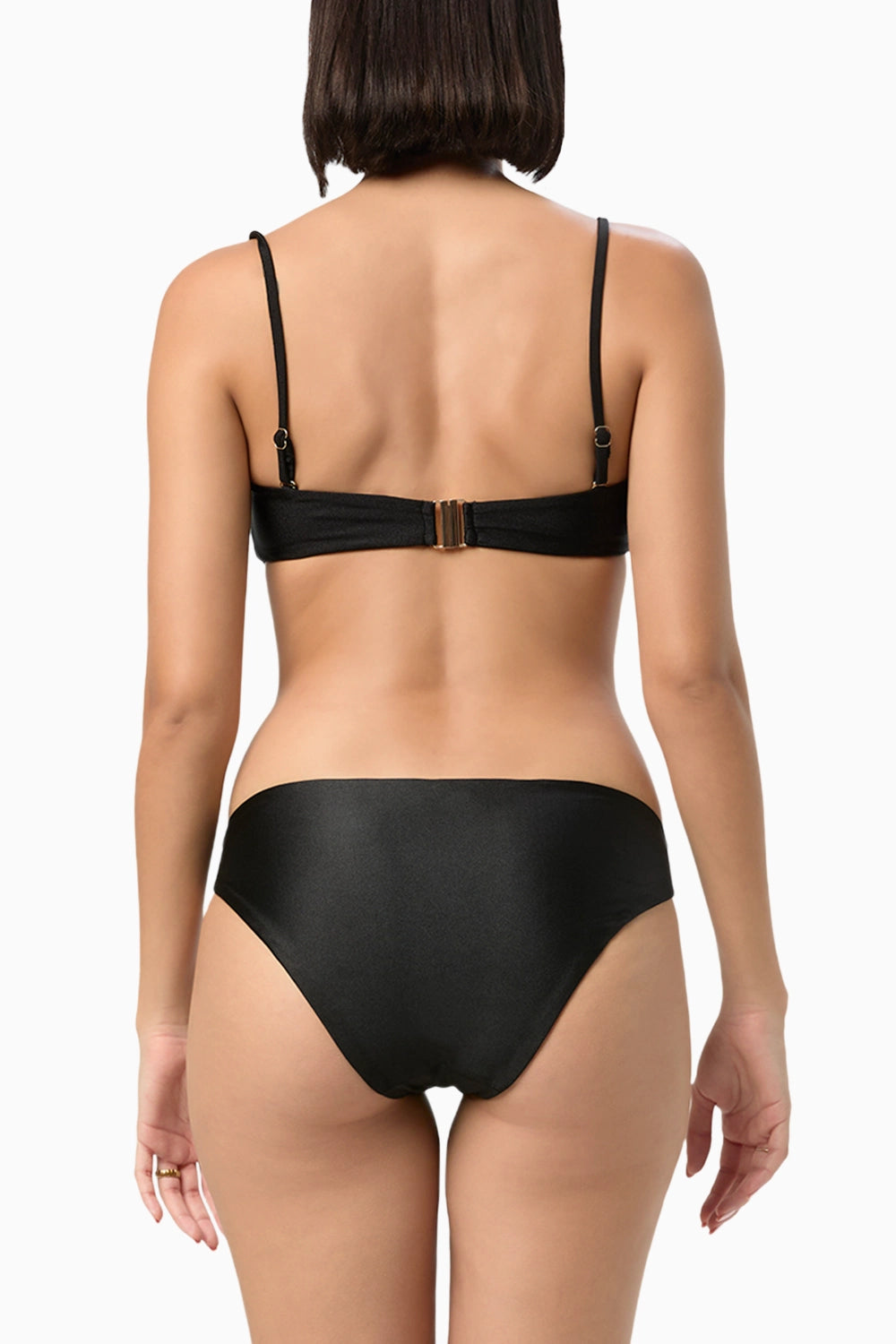 Obsidian Crescent Bandeau Bikini Top