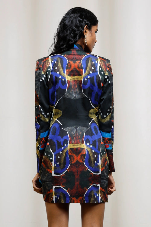Saeri Embroidered Blazer Dress