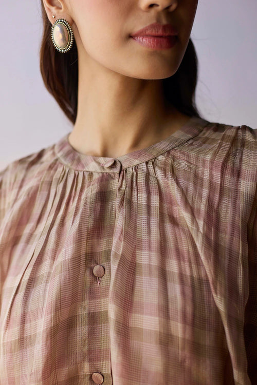 Rooted Brown Kurta Set