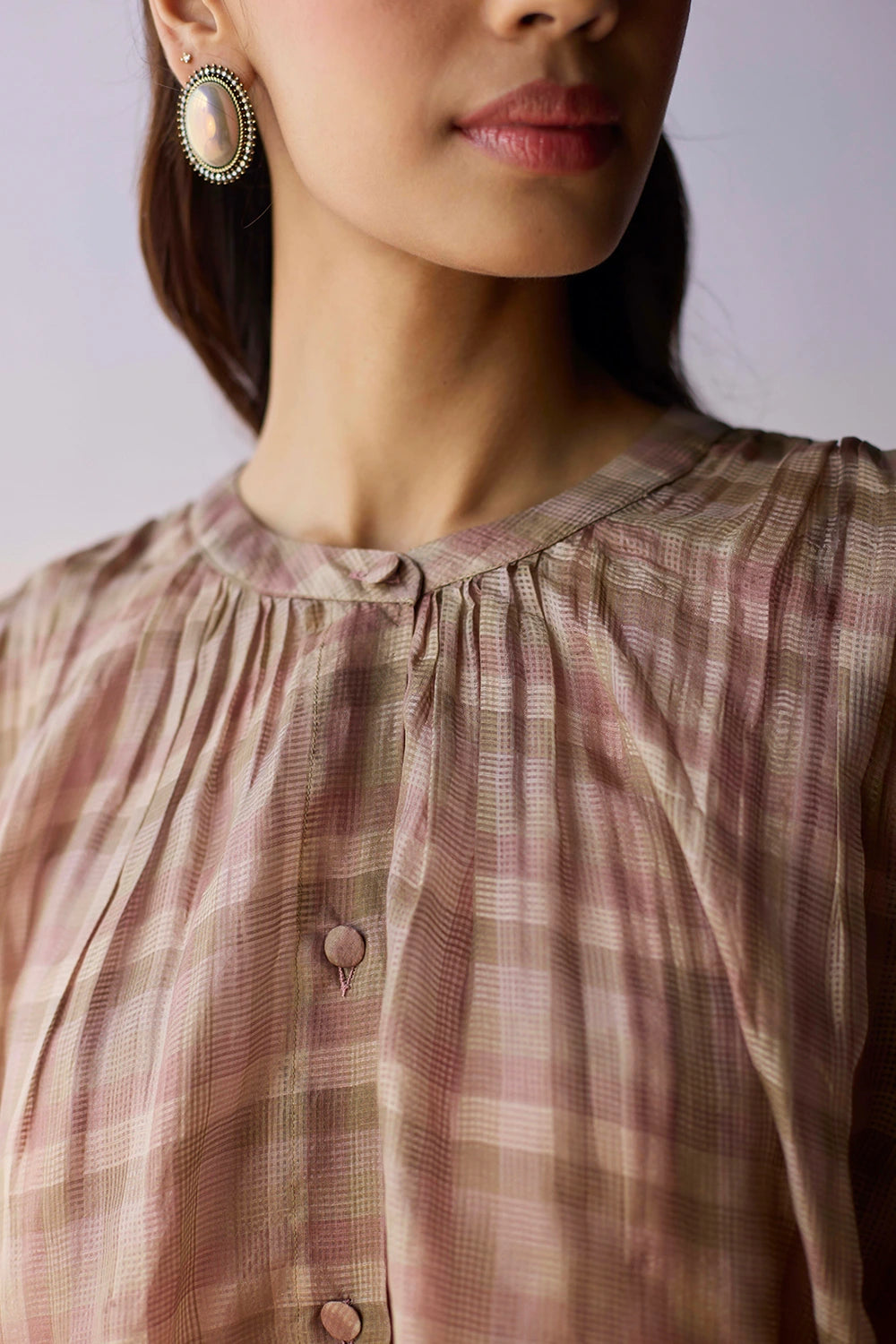 Rooted Brown Kurta Set