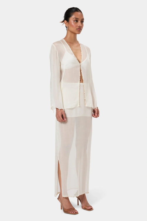 Pearl Shell Trim Skirt
