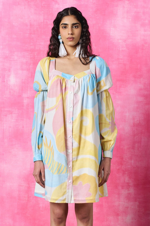 Floré Puff Sleeve Dress
