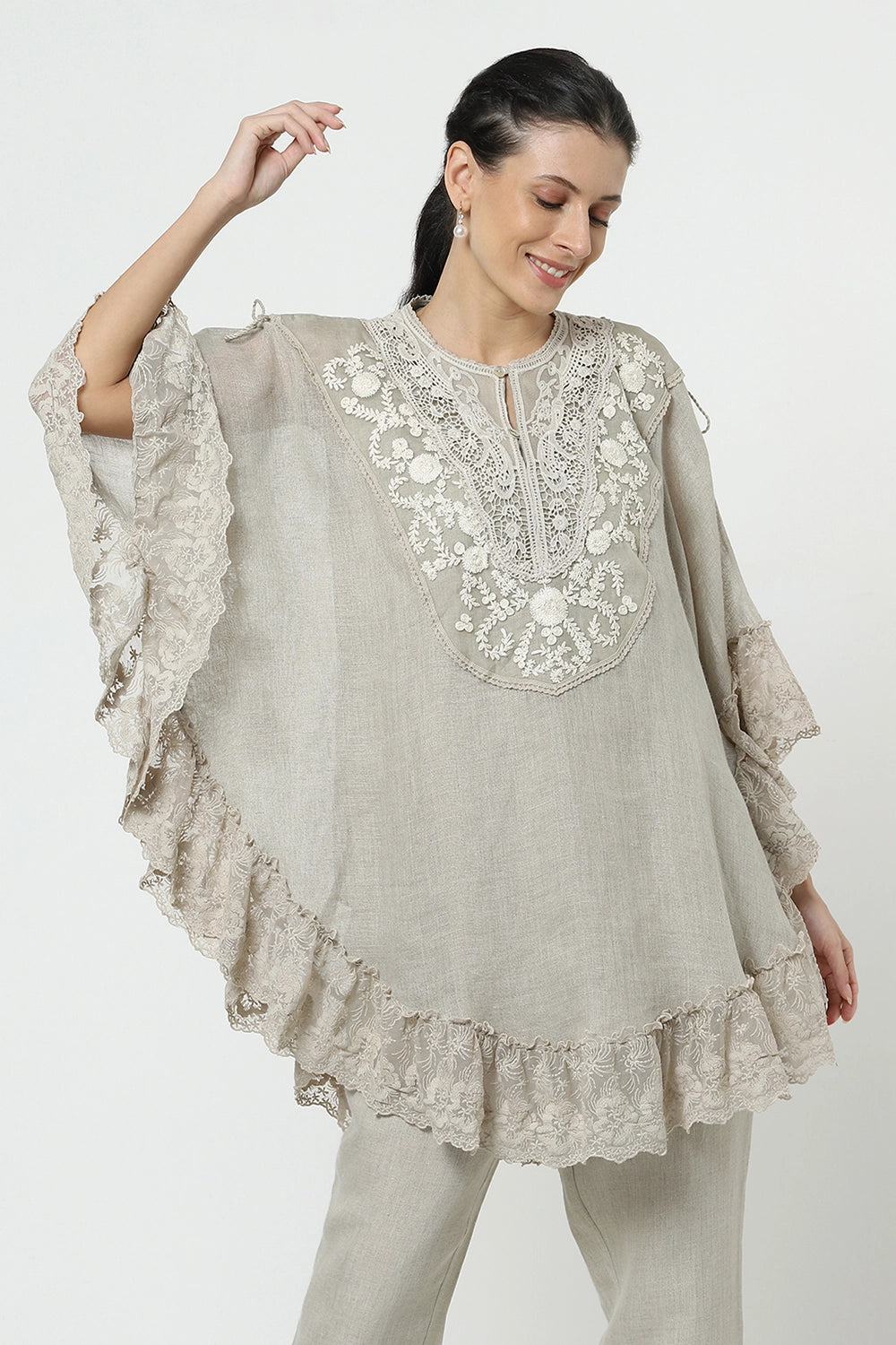 Love Lace Croissant Natural Co-ord Set