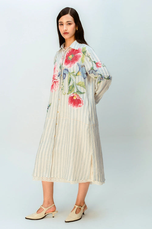 Clouded Ribbon Dress