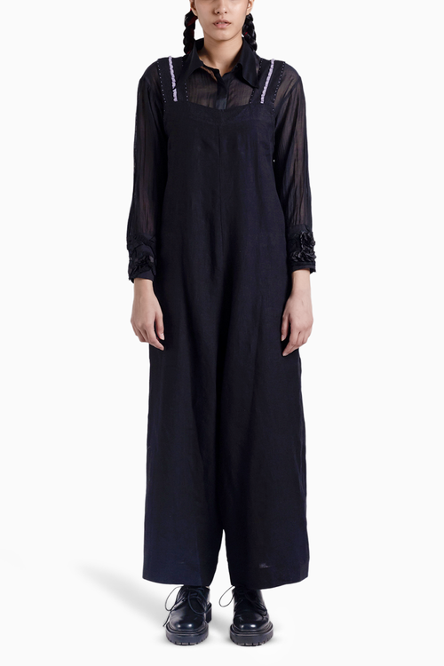 Nate Black Jumpsuit
