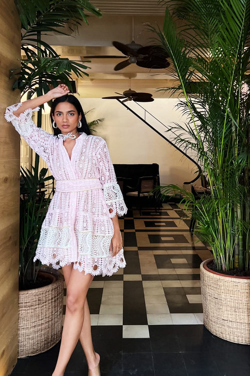 Leana Pink Mini Dress