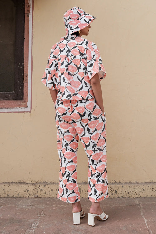 Outlined Florals Resort Co-ord Set