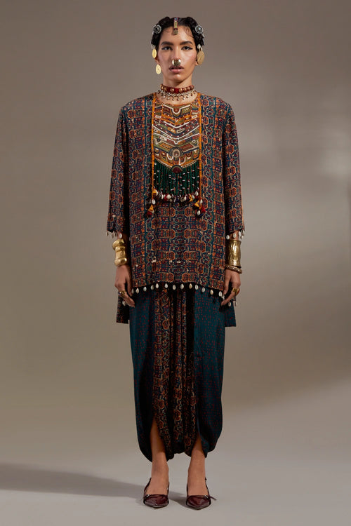 Hara Anka Mitra Short Kurta Set